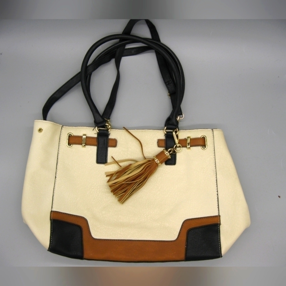 Apt. 9 Women's Zoe Belt Bone Tote Satchel Cross Body Tote Purse